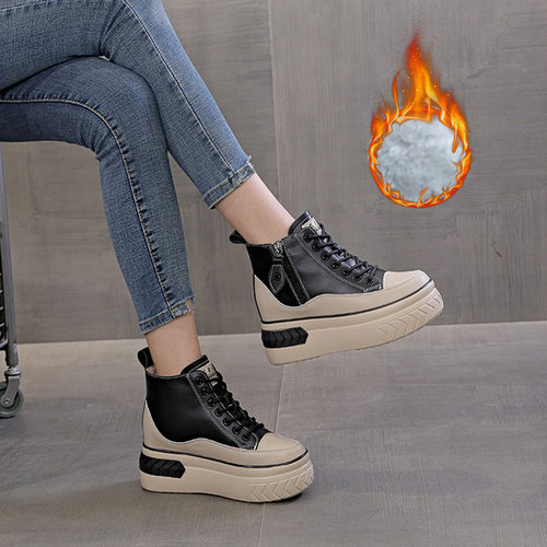 雪地靴女内增高鞋2025新款冬季