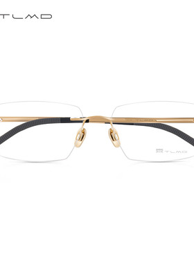 泰勒梅德TLDM经典系列T5006钛架男士商务近视眼镜框 黑金色白金色