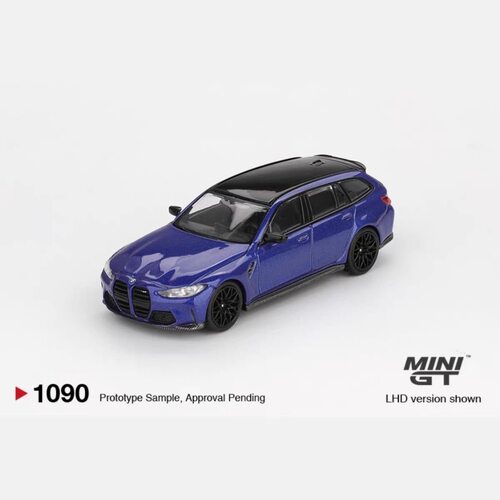 现货MINIGT 1:64 #1090 宝马BMW M3 Touring 蓝 色合金车模