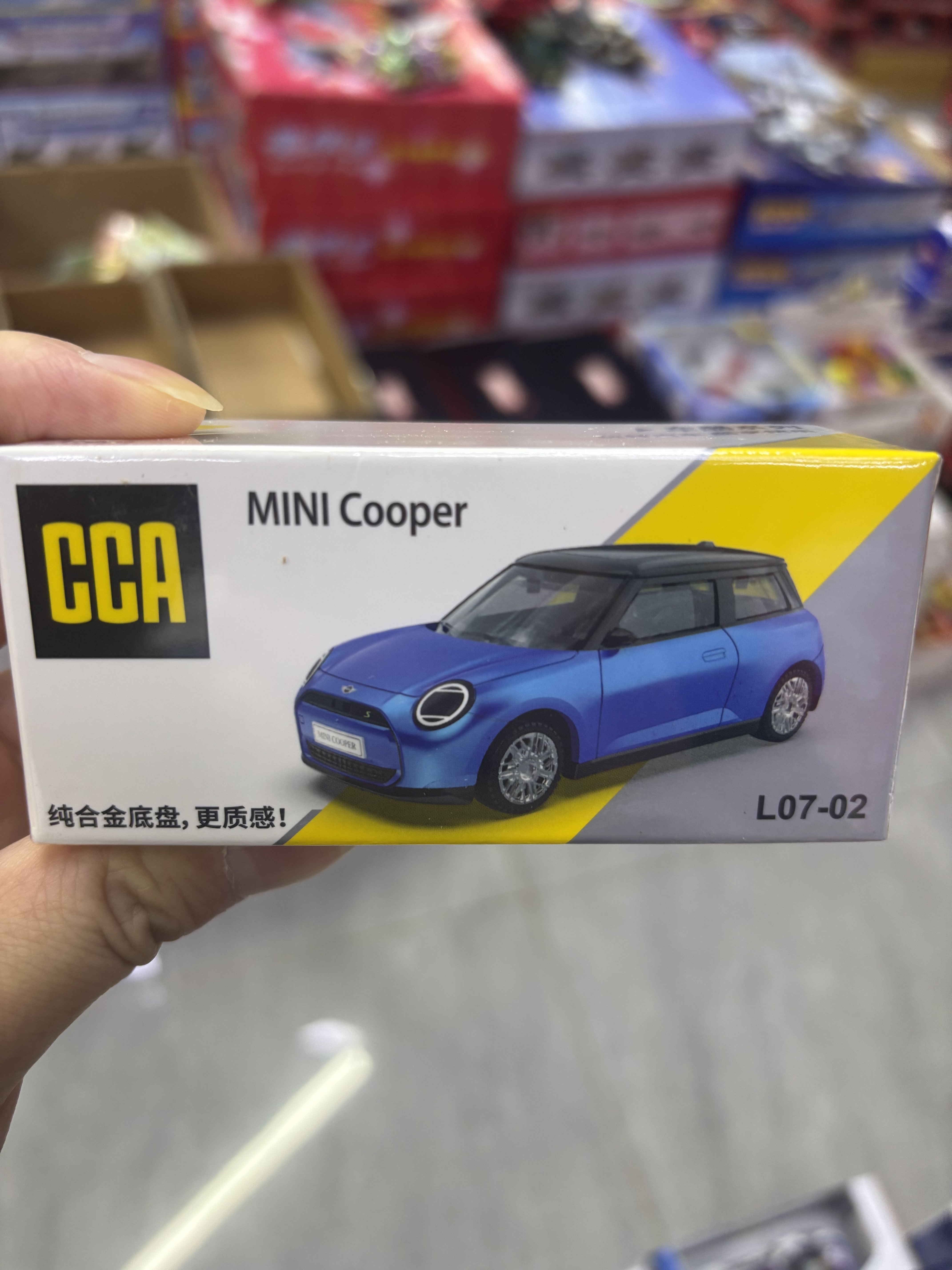 新品彩珀成真CCA1:64宝马迷你cooper玩具合金车模型合金车底收藏