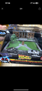 Jada佳达模型回到未来场景芝加哥街道与城镇微型模型微缩含车模