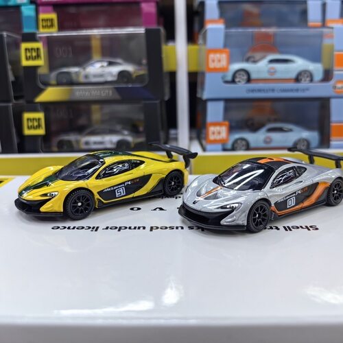 新款彩珀成真CCA1:62迈凯轮P1GTR跑车赛车玩具汽车模型合金车底