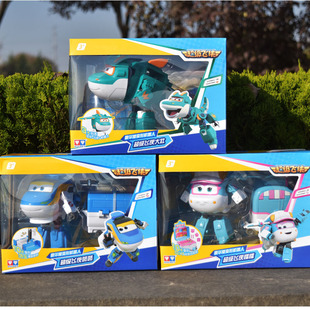 奥迪双钻第11季超级飞侠玩具套装豪华版变形机器人糯糯咚咚大壮