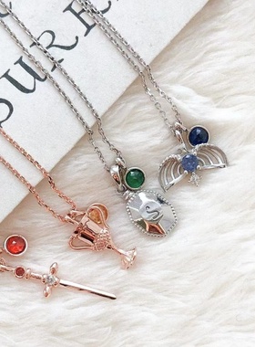 哈利波特项链OST正品纯银锁骨链