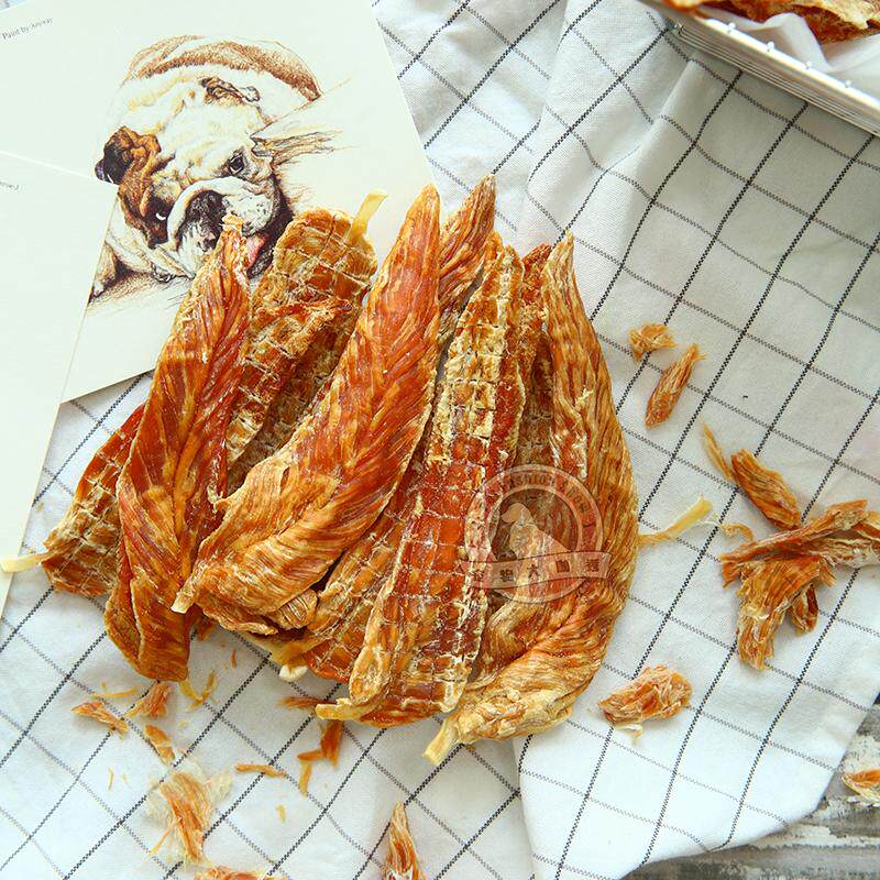 宠物大咖秀自制狗狗零食鸡肉干纯手工无添加整只鸡小胸鸡柳100g