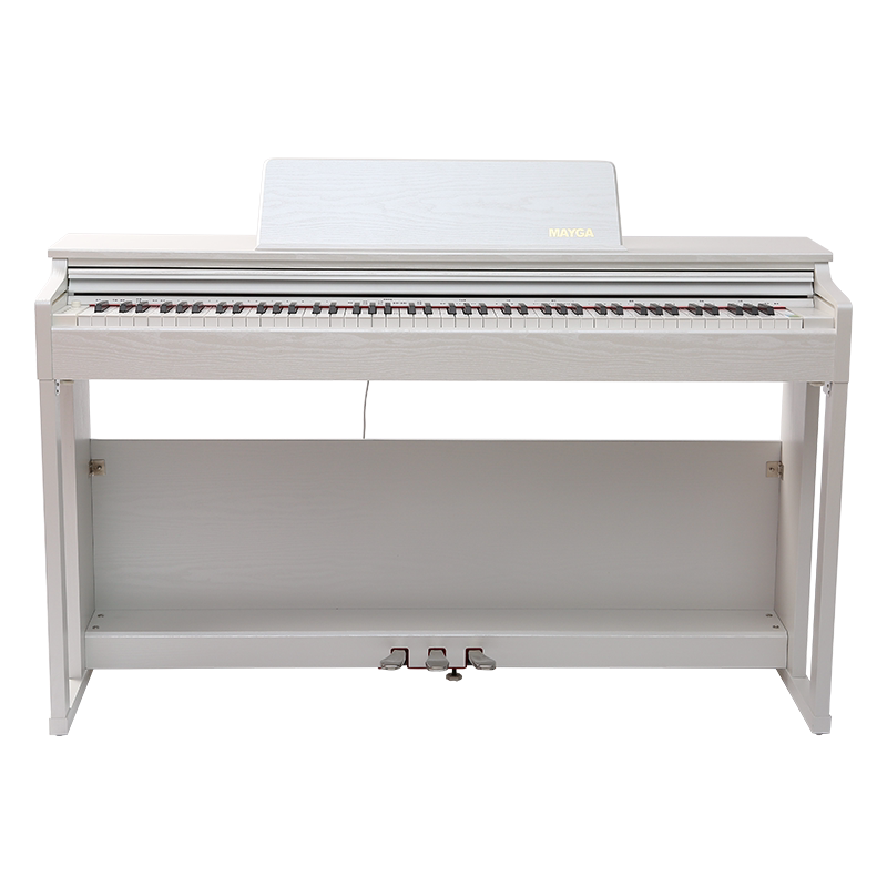 美嘉 mp17电钢琴88键重锤专业考级立式电子智能钢琴送琴凳 耳机