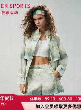 爱慕运动夏日练曲印花立领拉链薄外套外衣AS144S91