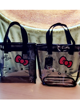 HelloKitty可爱防水包卡通透明包包女夏2022新款休闲游泳包沙滩包