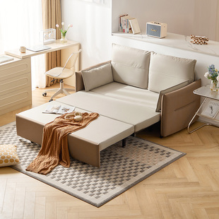 林氏家居北欧小户型客厅折叠两用沙发床双人伸缩沙发多功能沙发床
