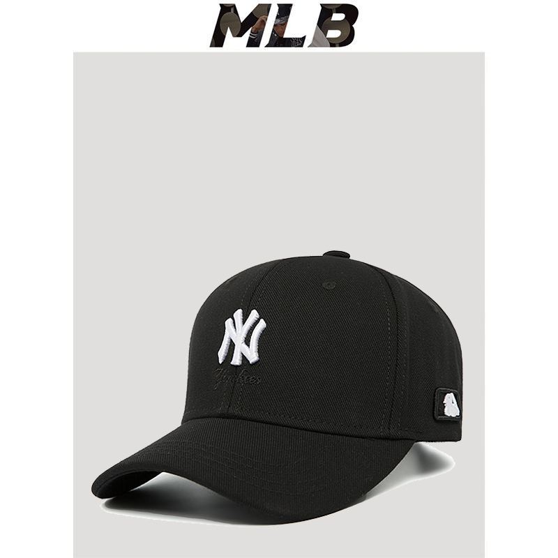mlb棒球帽男女夏季专柜正品潮牌情侣鸭舌帽遮阳防晒ny嘻哈la帽子
