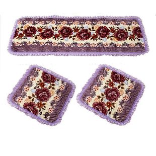 冬季加厚防滑沙发垫毛绒春秋椅实木沙发垫 垫子三件套沙发垫坐垫