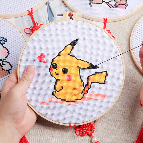 儿童十字绣2021新款小初学者挂件