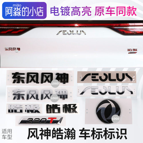 皓极车尾标识	中网机盖标