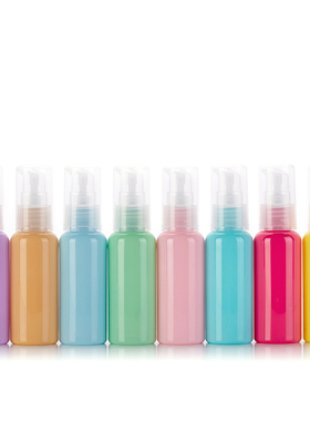 10ml30ml50ml马卡龙乳液瓶 精华素瓶 粉泵 化妆品包装 旅行分装瓶