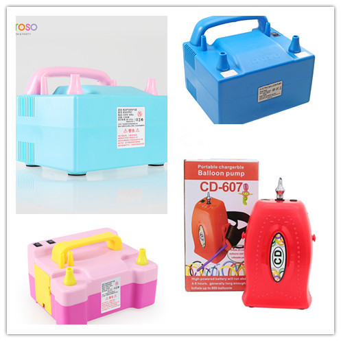 宝诺节庆蓝色双孔气球圆型电动