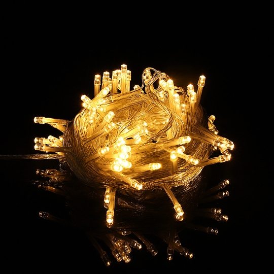10米LED灯串满天星彩灯婚庆串灯插电常亮多种闪灯模式可串联圆球