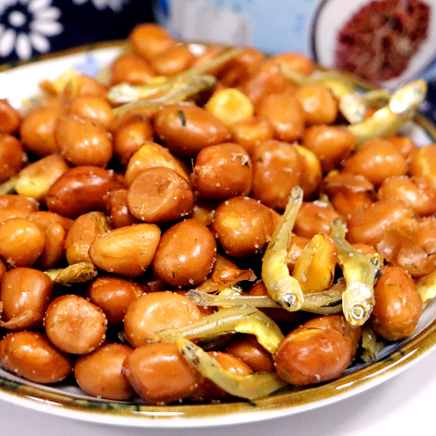 海蜒小鱼花生米罐头125g罐装盐焗坚果零食宁波特产海蜒小鱼花生米