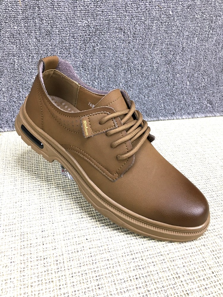 K76时尚男鞋真皮透气户外休闲ins马丁靴大头鞋软底防滑轻便工装鞋