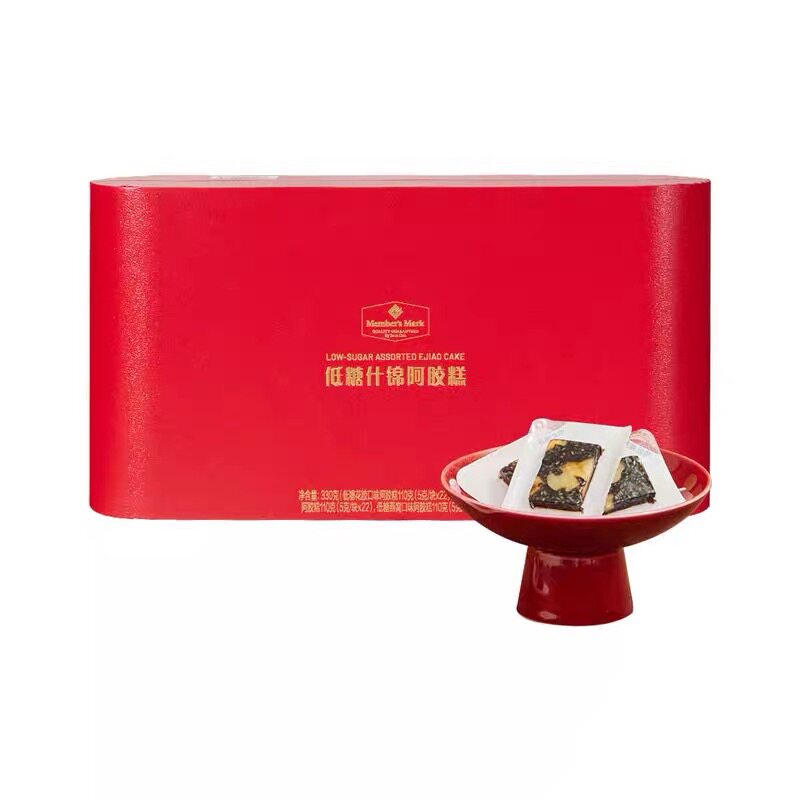 山姆代购MM低糖什锦阿胶糕330g三种口味节日礼盒春节送礼独立包装
