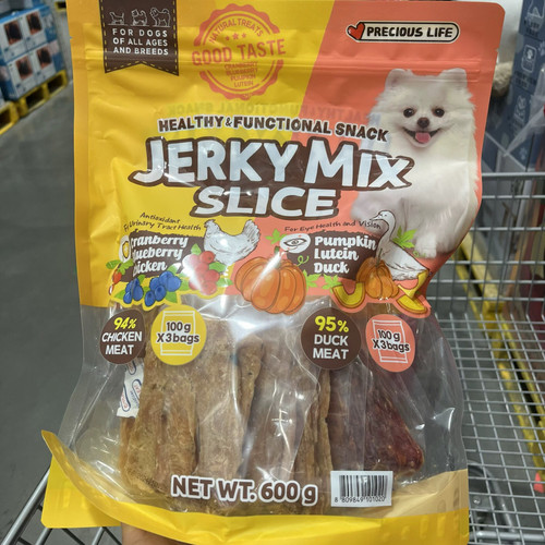 山姆代购PRECIOUS LIFE 宠物狗零食鸡肉蔓越莓蓝莓鸭肉南瓜肉干