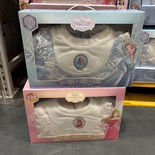 山姆国内代购迪士尼冰雪奇缘女童法兰绒珊瑚绒睡衣套装公主睡美人