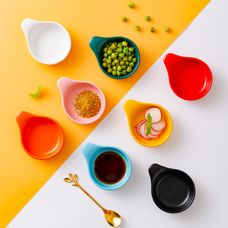 日式味碟蘸料碟创意陶瓷小吃碟家用醋碟调味调料碟酱油碟小菜碟子