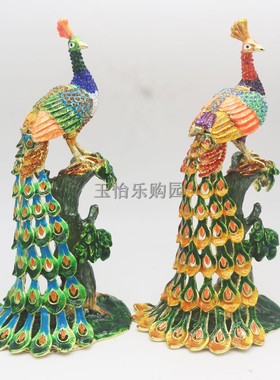 孔雀新房摆件酒柜装饰品