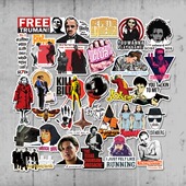 电影周边盗梦空间阿甘正传笔记本自行车电脑手机装 饰旅行箱贴纸画