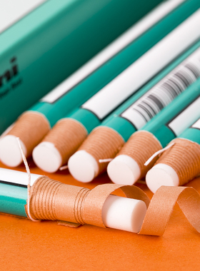 日本uni三菱卷纸橡皮擦EK-100笔型高光铅笔橡皮随用随撕笔形像皮