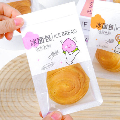 冰面包包装袋子冰淇淋面包机封袋