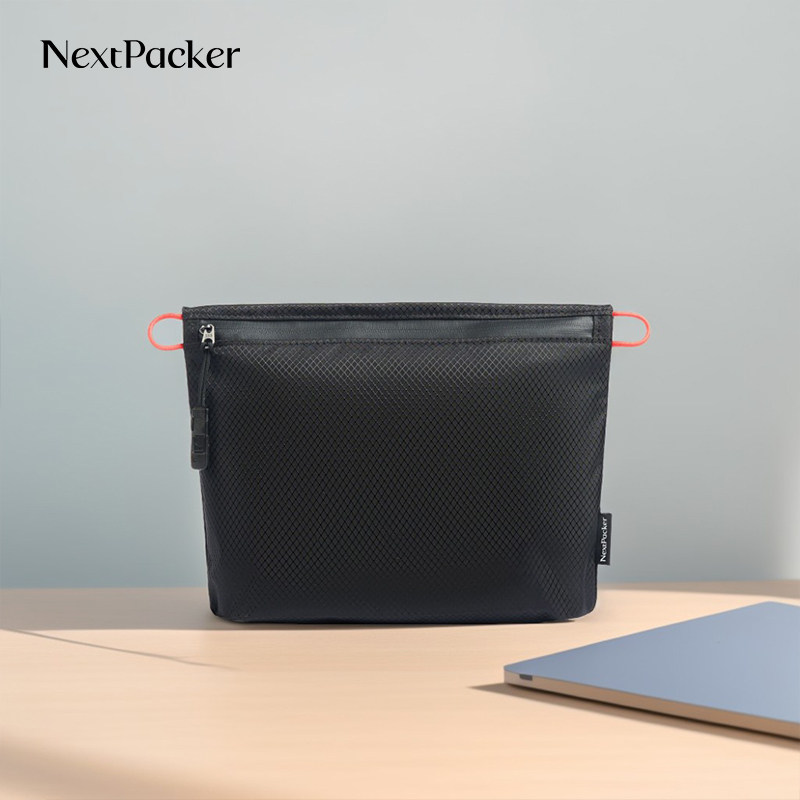 NextPacker防水洗漱包尼龙双层收纳袋旅行便携数码配件双拉链小包