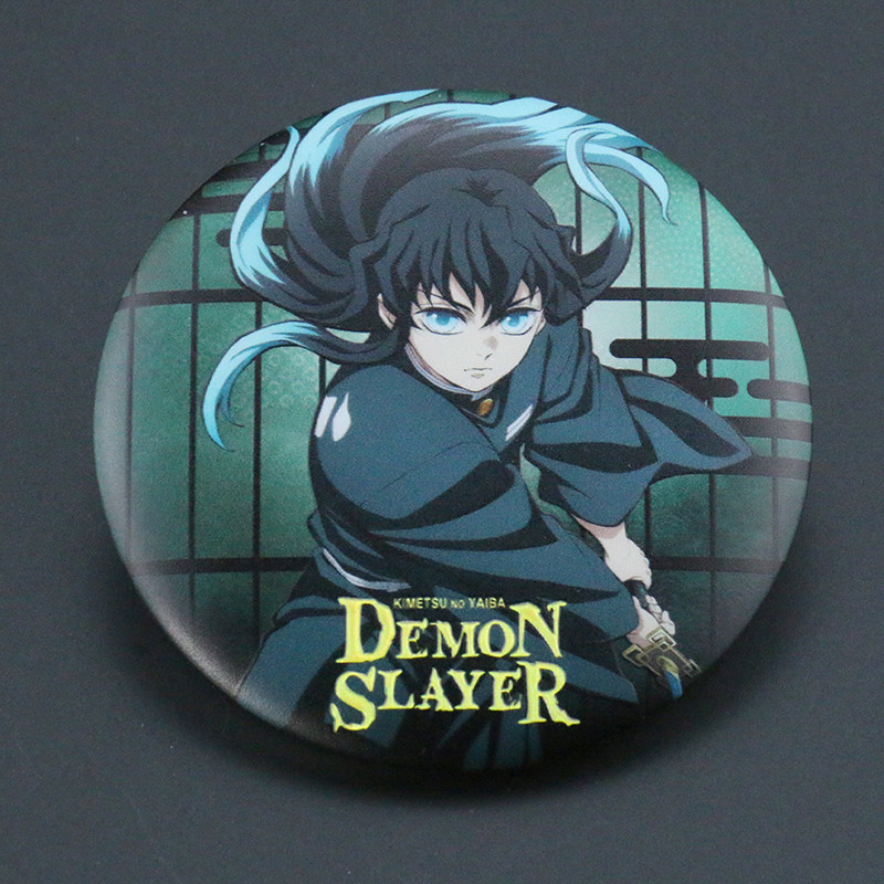 鬼灭之刃时透无一郎浮雕镭射吧唧无限城编动漫同人谷子双闪徽章