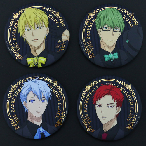 黑子的篮球浮雕烫金黑西吧唧黑子哲也绿间真太郎南家糖徽章代餐品