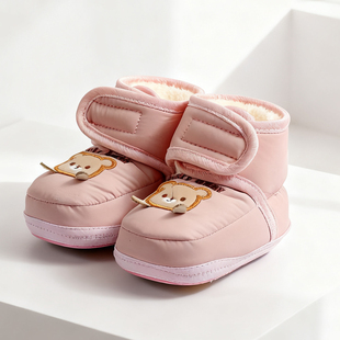 学步棉鞋 婴儿鞋 袜0到6到12个月步前鞋 宝宝鞋 软底防滑加绒 子秋冬款