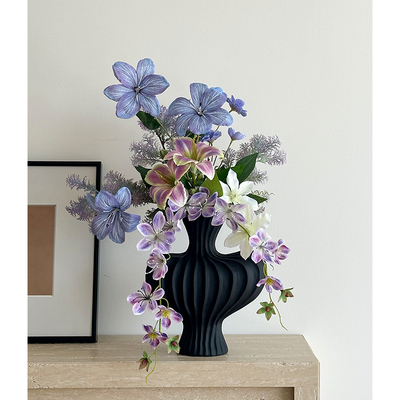 中古花瓶摆件客厅插花陶瓷复古仿真花网红高级感鲜花水养餐桌装饰