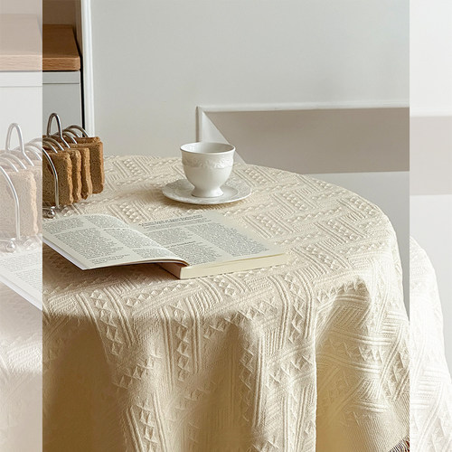 法式桌布轻奢高级感棉麻加厚ins