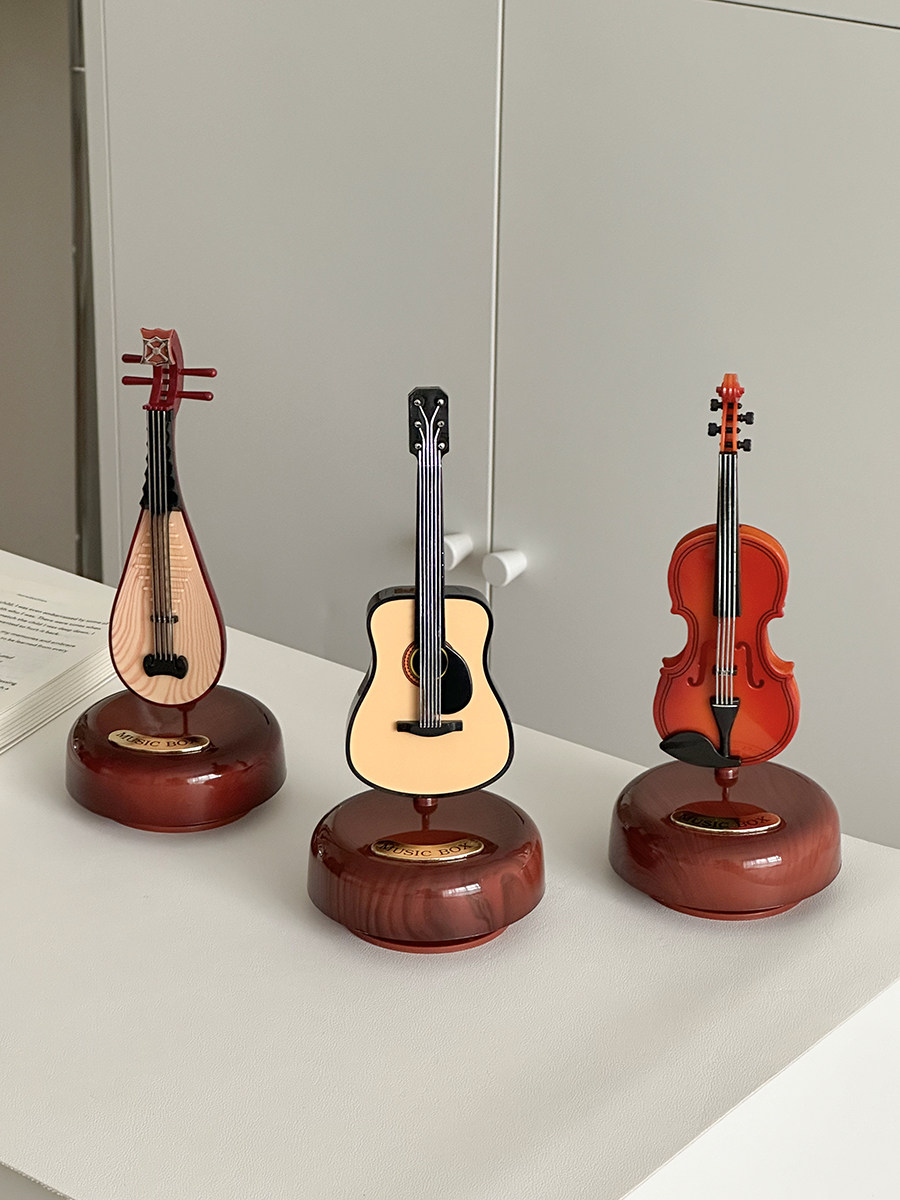 SECOND-HAND ORNAMENTS LITERARY RETRO MUSICAL INSTRUMENTS MUSIC BOXES VIOLIN MUSIC BOXES BIRTHDAY GIFTS CLASSICAL TANABATA GIFTS