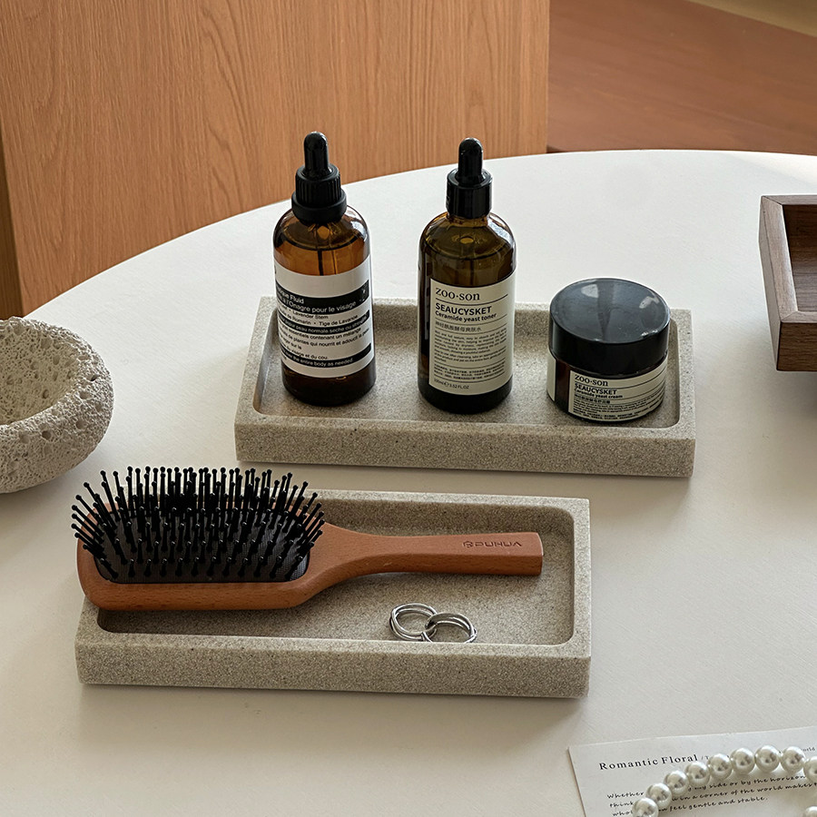 香薰托盘桌面收纳盘简约高级感家居装饰洗漱用品香水化妆品收纳盘,收纳整理,收纳盘,淘宝优惠券,粉丝福利购,淘宝优惠卷