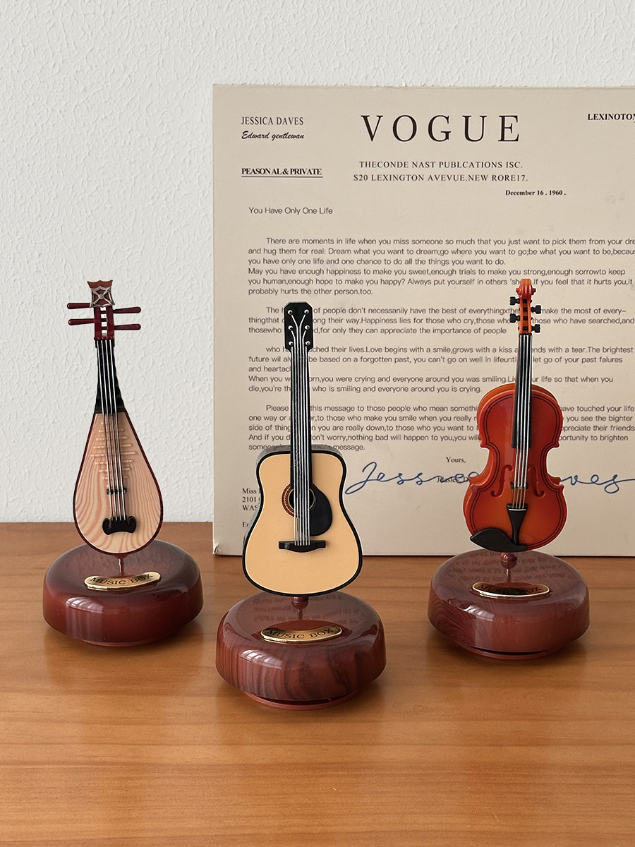 SECOND-HAND ORNAMENTS LITERARY RETRO MUSICAL INSTRUMENTS MUSIC BOXES VIOLIN MUSIC BOXES BIRTHDAY GIFTS CLASSICAL TANABATA GIFTS