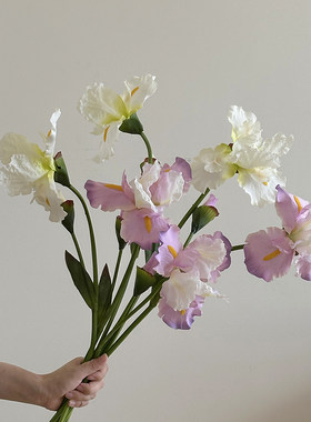 鸢尾花仿真花假花摆件