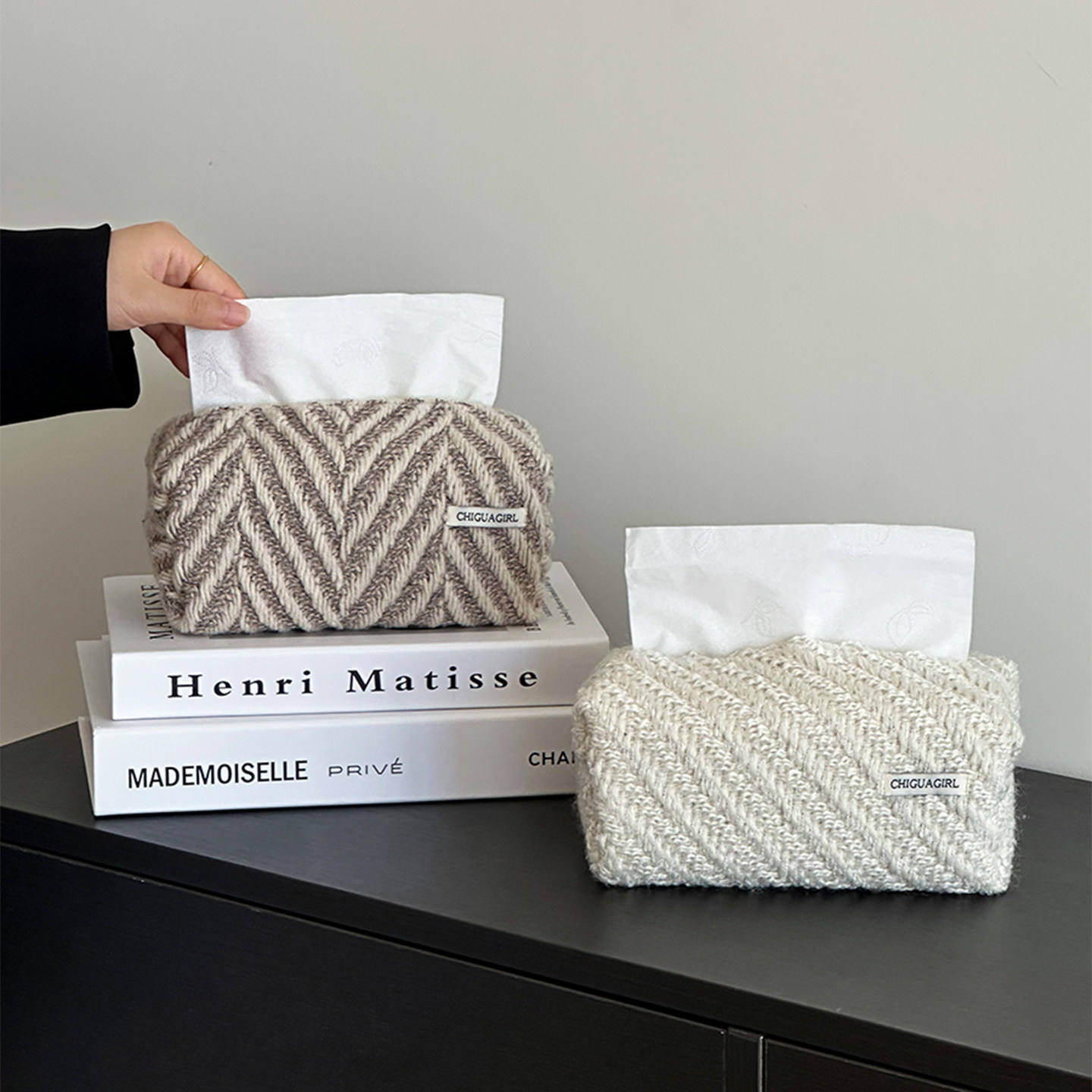 中古风桌面纸巾盒家用简约抽纸盒北欧客厅餐桌纸巾套家居餐巾纸盒,收纳整理,纸巾盒,淘宝优惠券,粉丝福利购,淘宝优惠卷