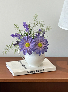 ins仿真花摆件客厅餐桌装饰品高级小众设计感桌面假花摆设门楣花