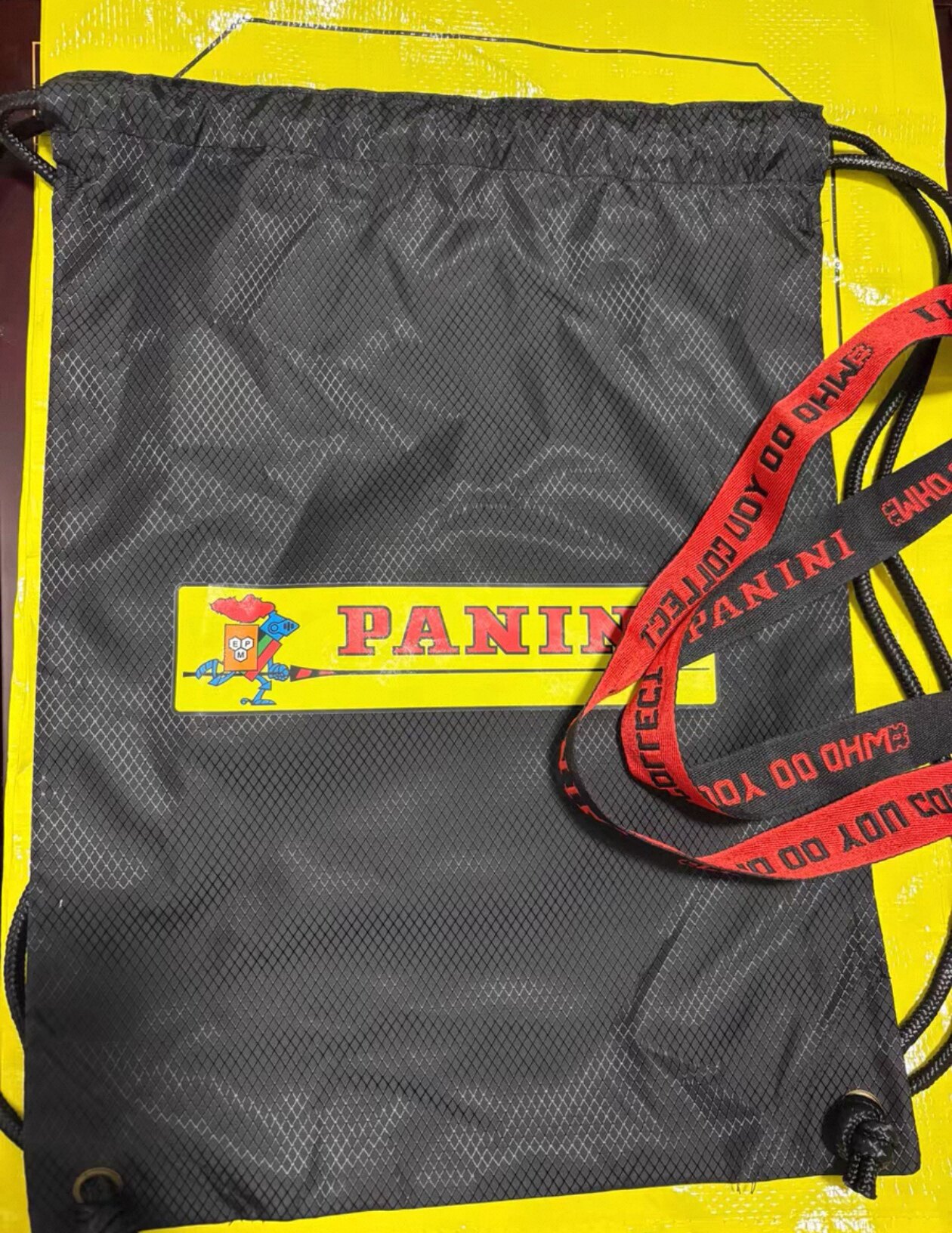 现货PANINI帕尼尼品牌抽绳包+手提袋套装 全新未使用，展会限定