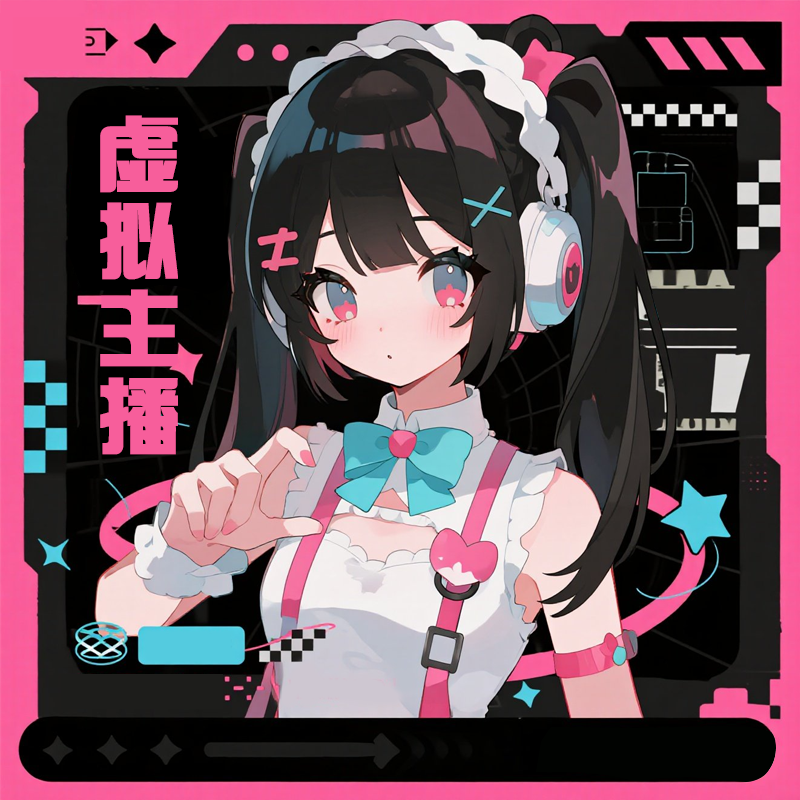虚拟主播形象设计live2d人设立绘定制二次元形象约稿vtuber直播