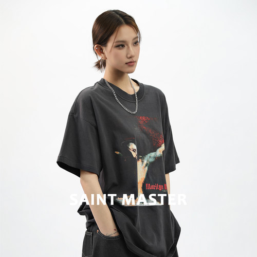 SAINTMASTERT恤印花短袖