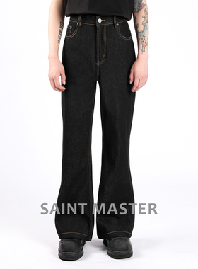 SAINT MASTER原牛cleanfit微喇叭男女百搭日常潮流简约通勤牛仔裤