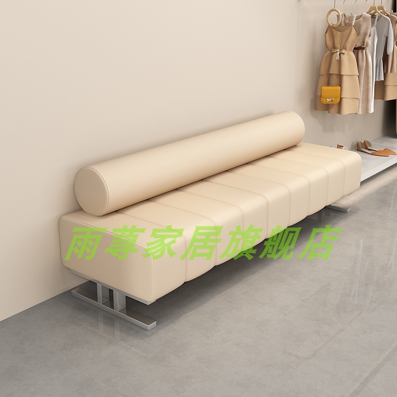 雨荨简约皮质等候区定制卡座沙发