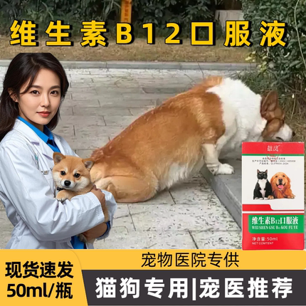 猫狗维生素B12口服液宠物狗狗猫咪神经口服液营养补充剂