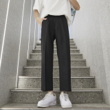 休闲长裤男士秋季新款垂感西裤子男生垂感宽松直筒阔腿裤YZ20-P35，男装西裤，星座509