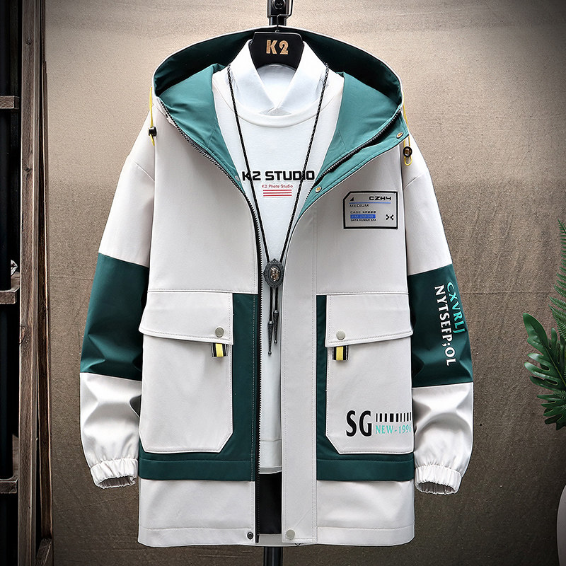 男士外套春季新款韩版机能薄款工装夹克潮情侣ins上衣服DS213-P65图片